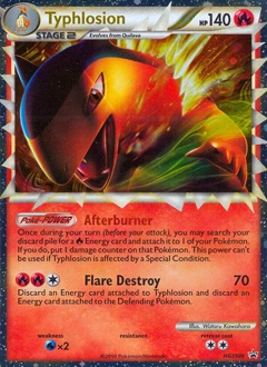 Typhlosion Pokémon card, number HGSS09