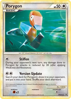Porygon Pokémon card, number HGSS22