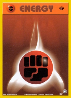 Fighting Energy Pokémon card, number 106