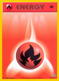 Fire Energy Pokémon card, number 107