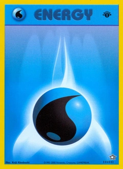 Water Energy Pokémon card, number 111