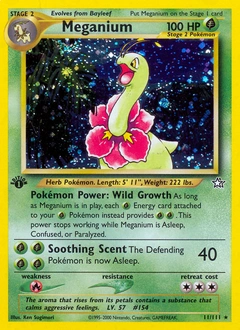 Meganium Pokémon card, number 11