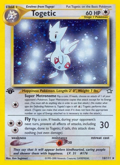 Togetic Pokémon card, number 16