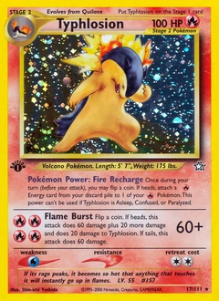 Typhlosion Pokémon card, number 17