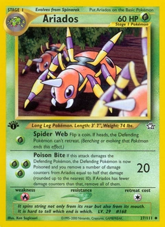 Ariados Pokémon card, number 27