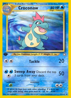 Croconaw Pokémon card, number 32