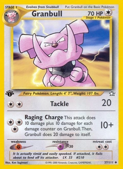 Granbull Pokémon card, number 37