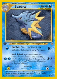Seadra Pokémon card, number 48