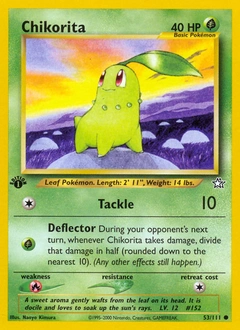 Chikorita Pokémon card, number 53