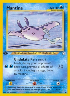 Mantine Pokémon card, number 64