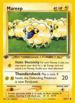 Mareep Pokémon card, number 65