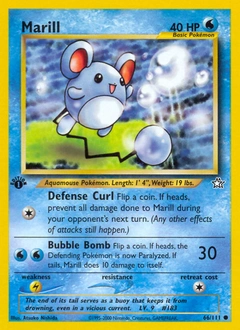Marill Pokémon card, number 66