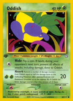 Oddish Pokémon card, number 68