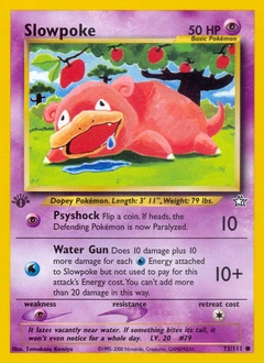 Slowpoke Pokémon card, number 73