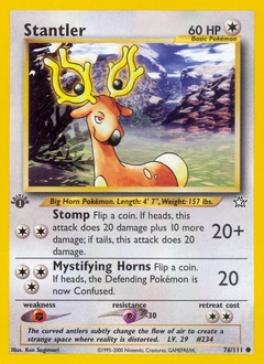 Stantler Pokémon card, number 76