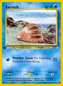 Swinub Pokémon card, number 79