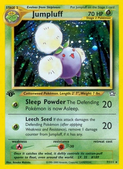 Jumpluff Pokémon card, number 7