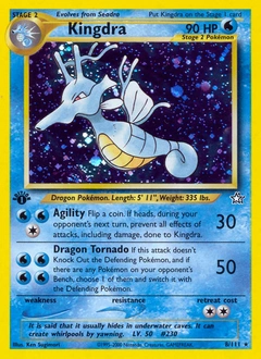 Kingdra Pokémon card, number 8