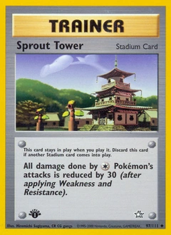Sprout Tower Pokémon card, number 97