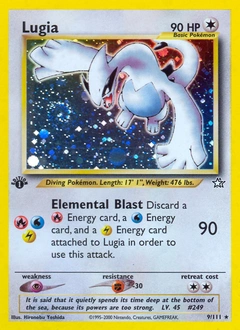 Lugia Pokémon card, number 9