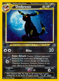 Umbreon Pokémon card, number 13