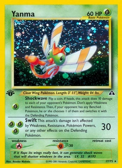 Yanma Pokémon card, number 17