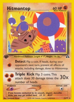 Hitmontop Pokémon card, number 22