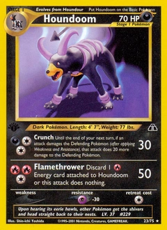 Houndoom Pokémon card, number 23