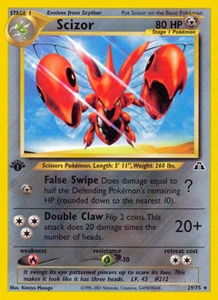 Scizor Pokémon card, number 29