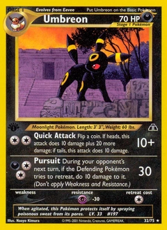 Umbreon Pokémon card, number 32