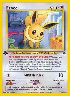 Eevee Pokémon card, number 38