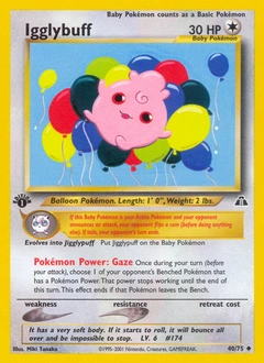 Igglybuff Pokémon card, number 40