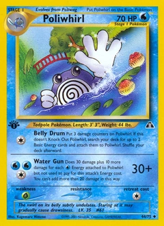 Poliwhirl Pokémon card, number 44