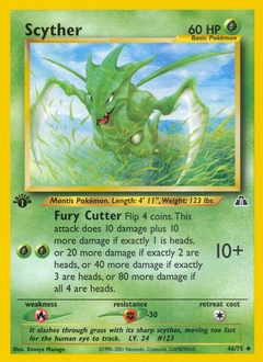 Scyther Pokémon card, number 46