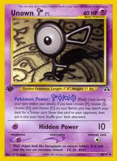 Unown [F] Pokémon card, number 48