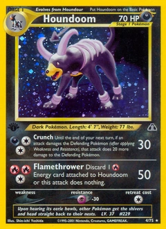 Houndoom Pokémon card, number 4