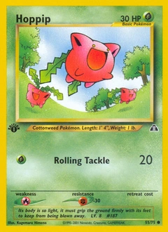 Hoppip Pokémon card, number 55