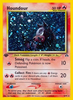 Houndour Pokémon card, number 5
