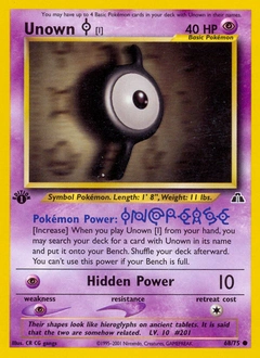 Unown [I] Pokémon card, number 68