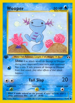 Wooper Pokémon card, number 71