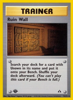 Ruin Wall Pokémon card, number 74