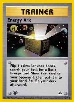 Energy Ark Pokémon card, number 75