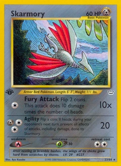 Skarmory Pokémon card, number 23