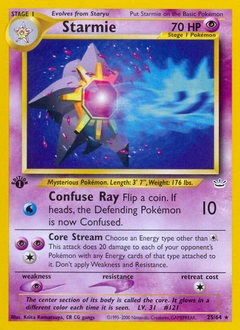 Starmie Pokémon card, number 25