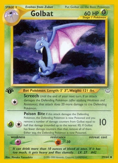 Golbat Pokémon card, number 29