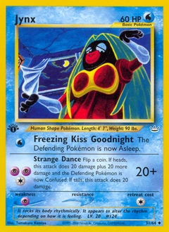 Jynx Pokémon card, number 31