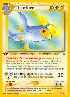 Lanturn Pokémon card, number 32