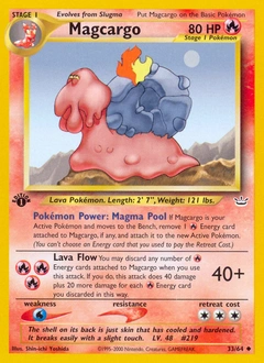 Magcargo Pokémon card, number 33