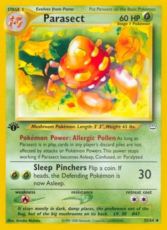 Parasect Pokémon card, number 35