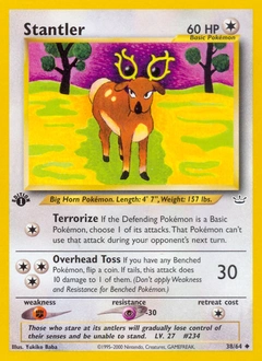 Stantler Pokémon card, number 38